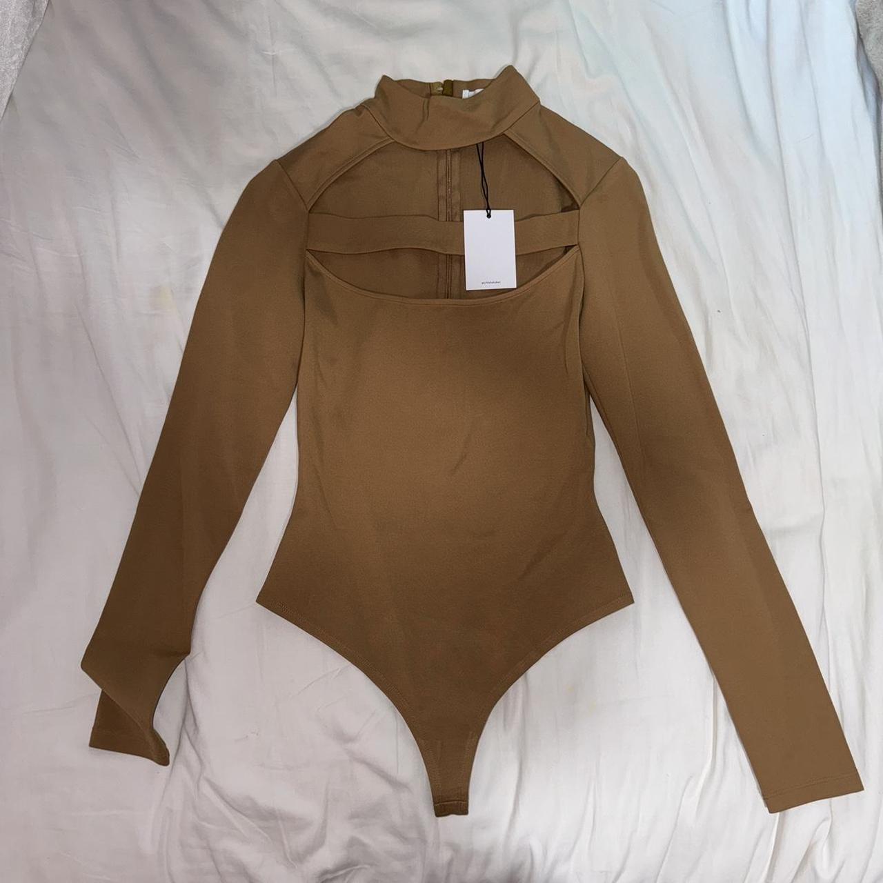 NUDE BODYSUIT W CUTOUT NWT by LPA Revolve Long