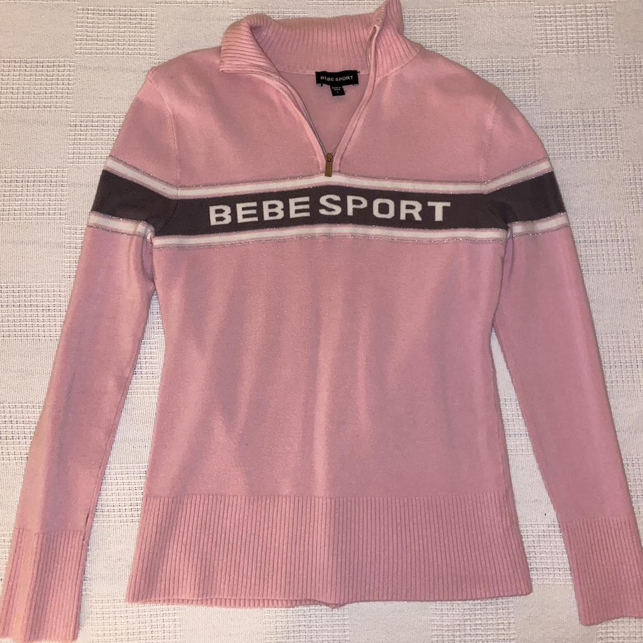 pink bebe sport turtleneck very 2000s paris hilton Depop