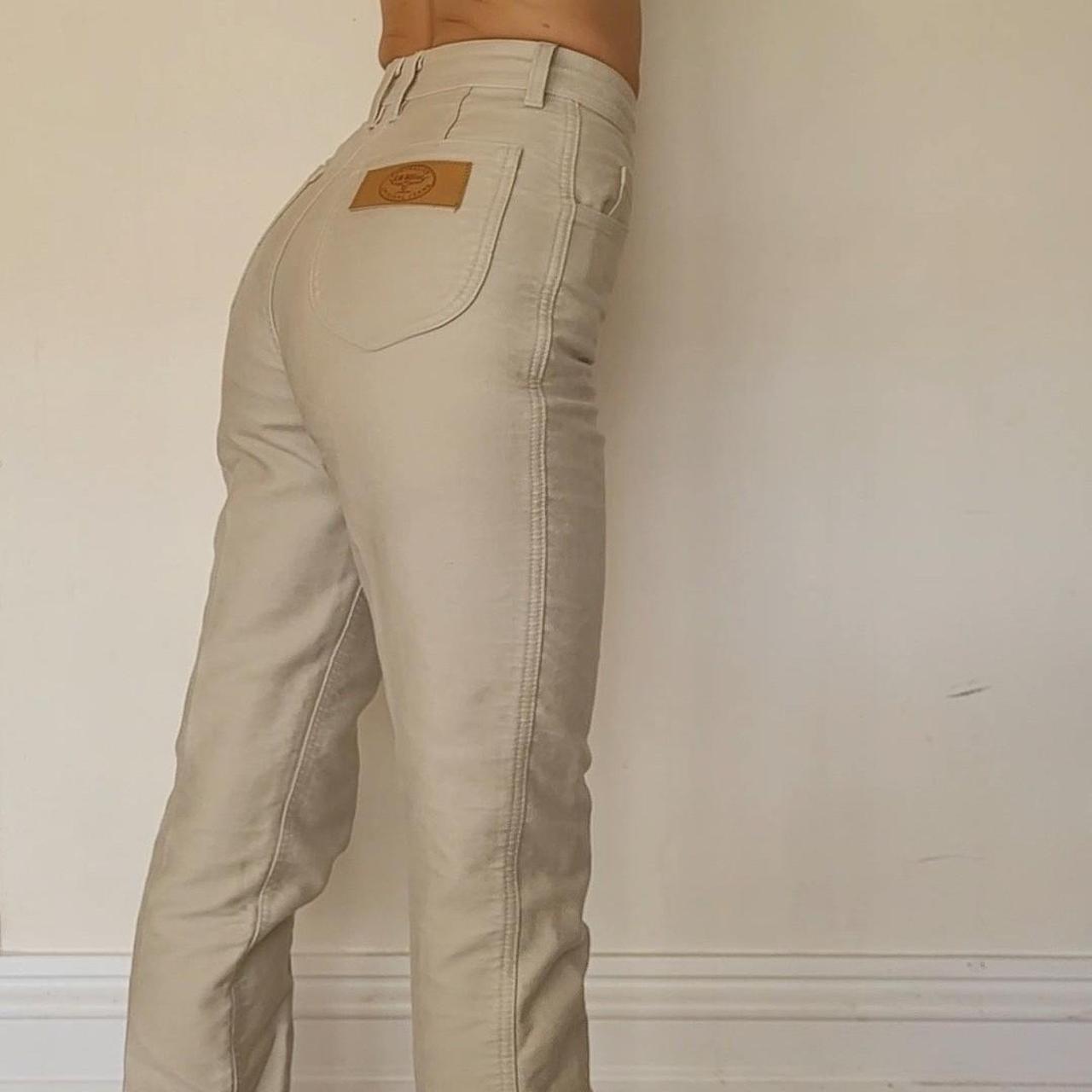 RM Williams Women's White and Cream Jeans Depop