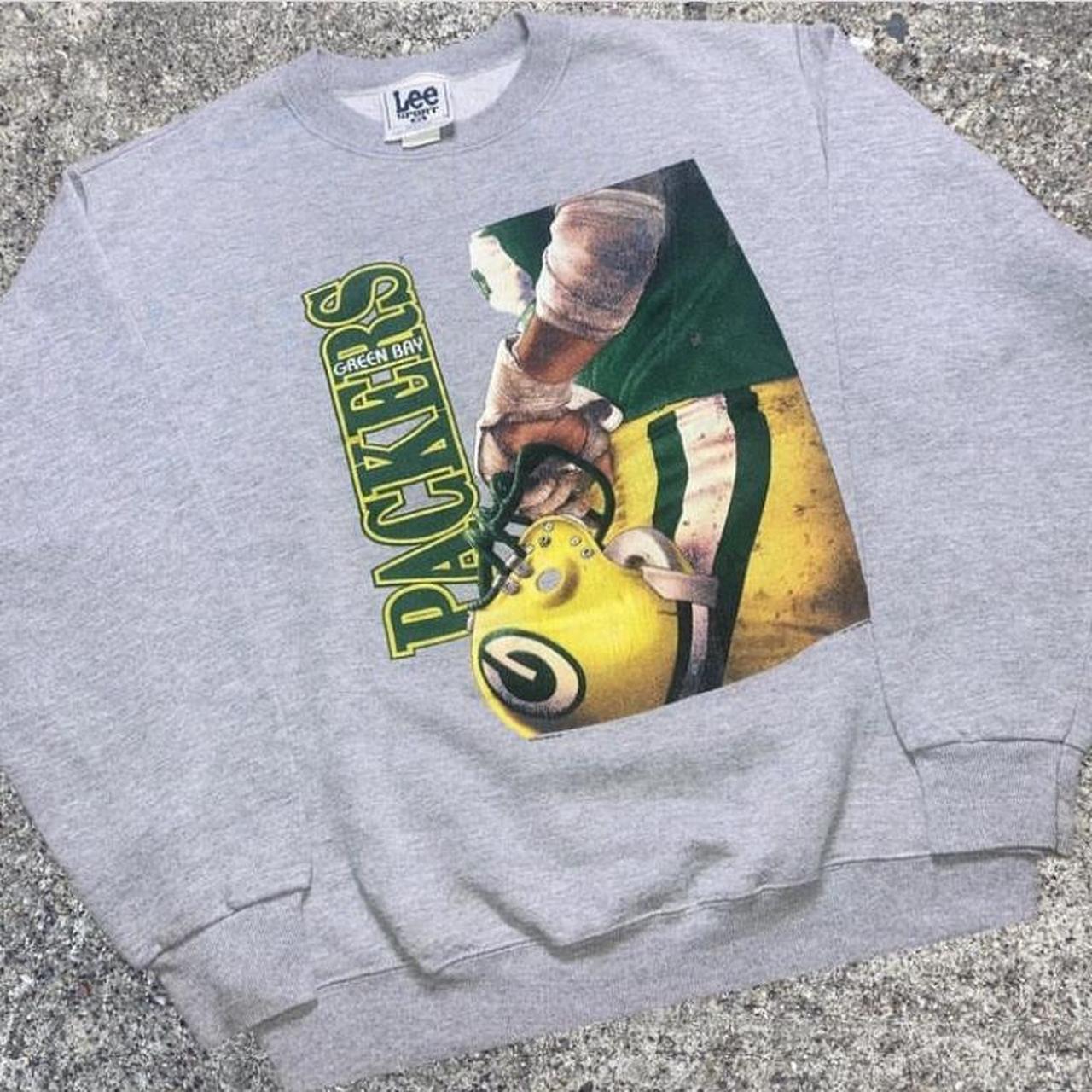 Vintage Green Bay Packers Sweatshirt Black 90s Crewneck Lee 