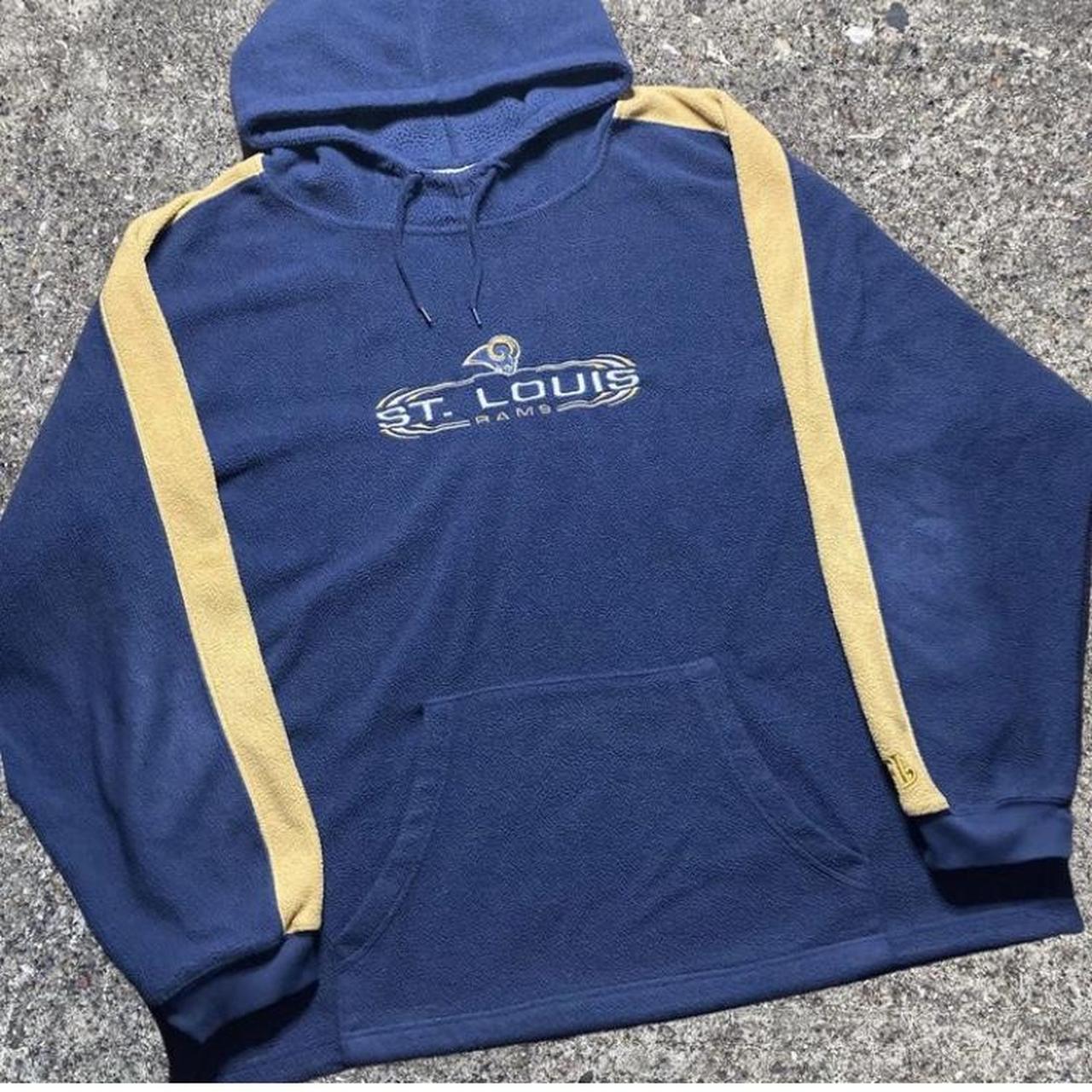 ST LOUIS RAMS Hoodie Sweatshirt Mens Large NFL Team - Depop