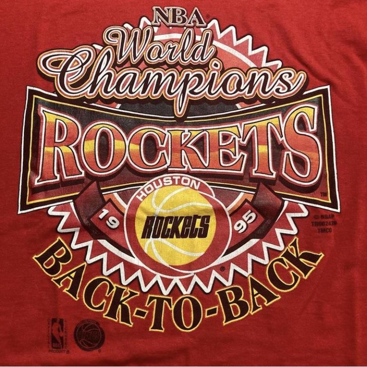 Vintage 1995 NBA world champions Houston Rockets single stitch T