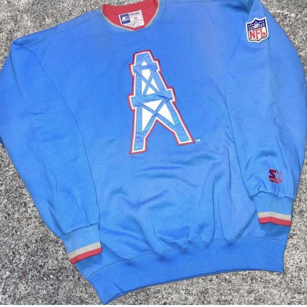 Vintage Houston Oilers Shirt Size: Large fits - Depop