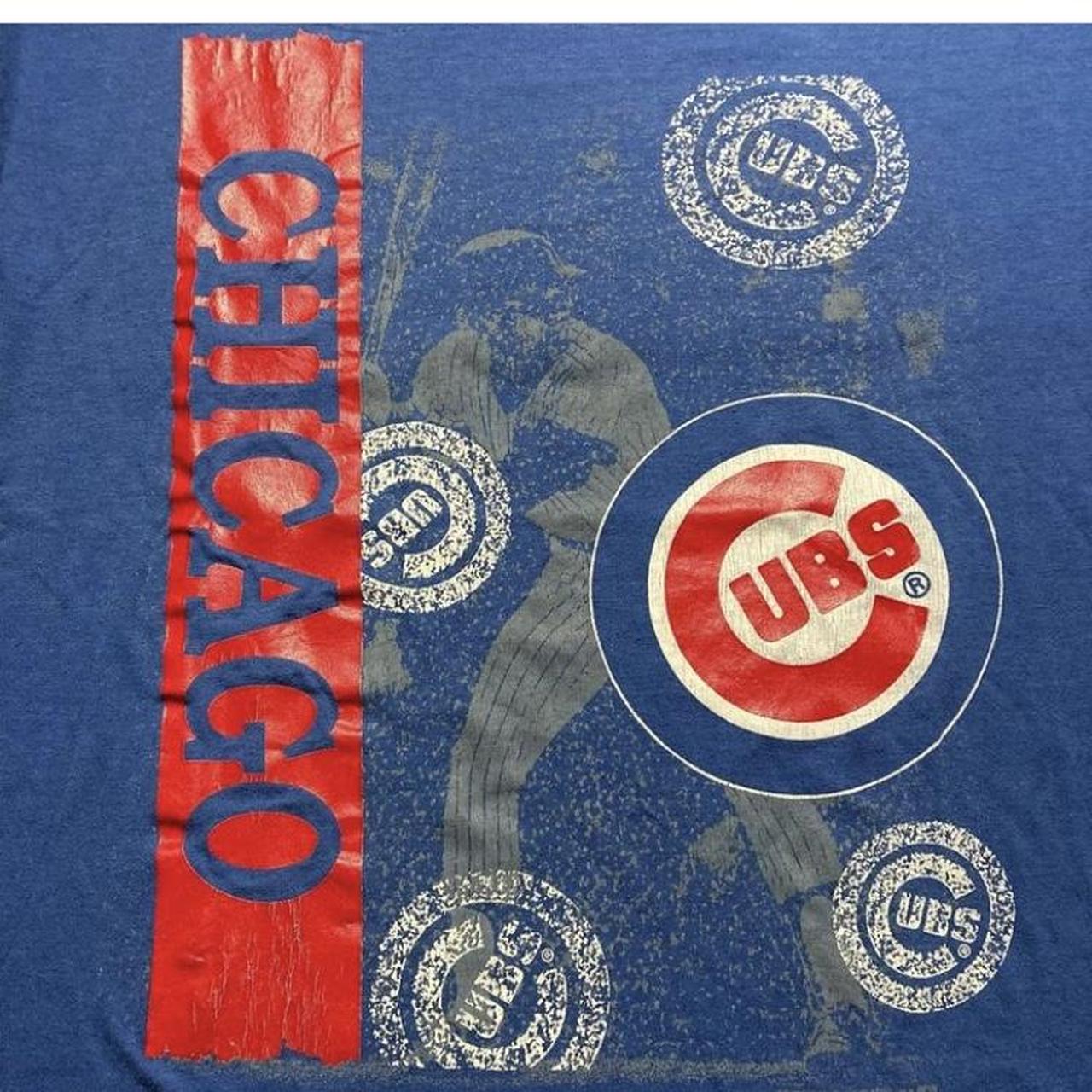 1991 Chicago Cubs tshirt #90s #cubs #chicago #logo7 - Depop