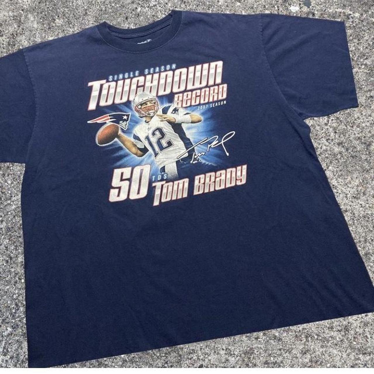 Vintage t shirt Tom Brady New England patriots - Depop