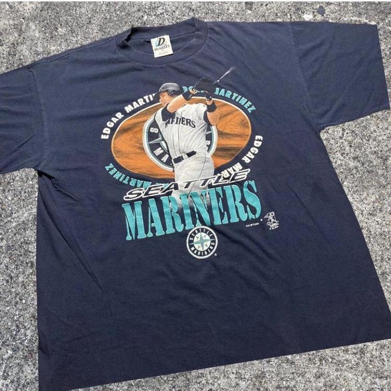 Vintage Edgar Martinez Seattle Mariners T Shirt XL MLB Graphic