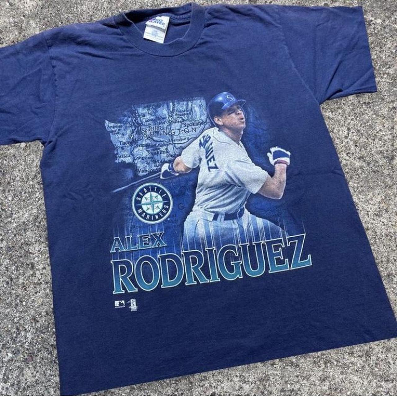 Vintage Seattle Mariners Alex Rodriguez T-Shirt - Depop