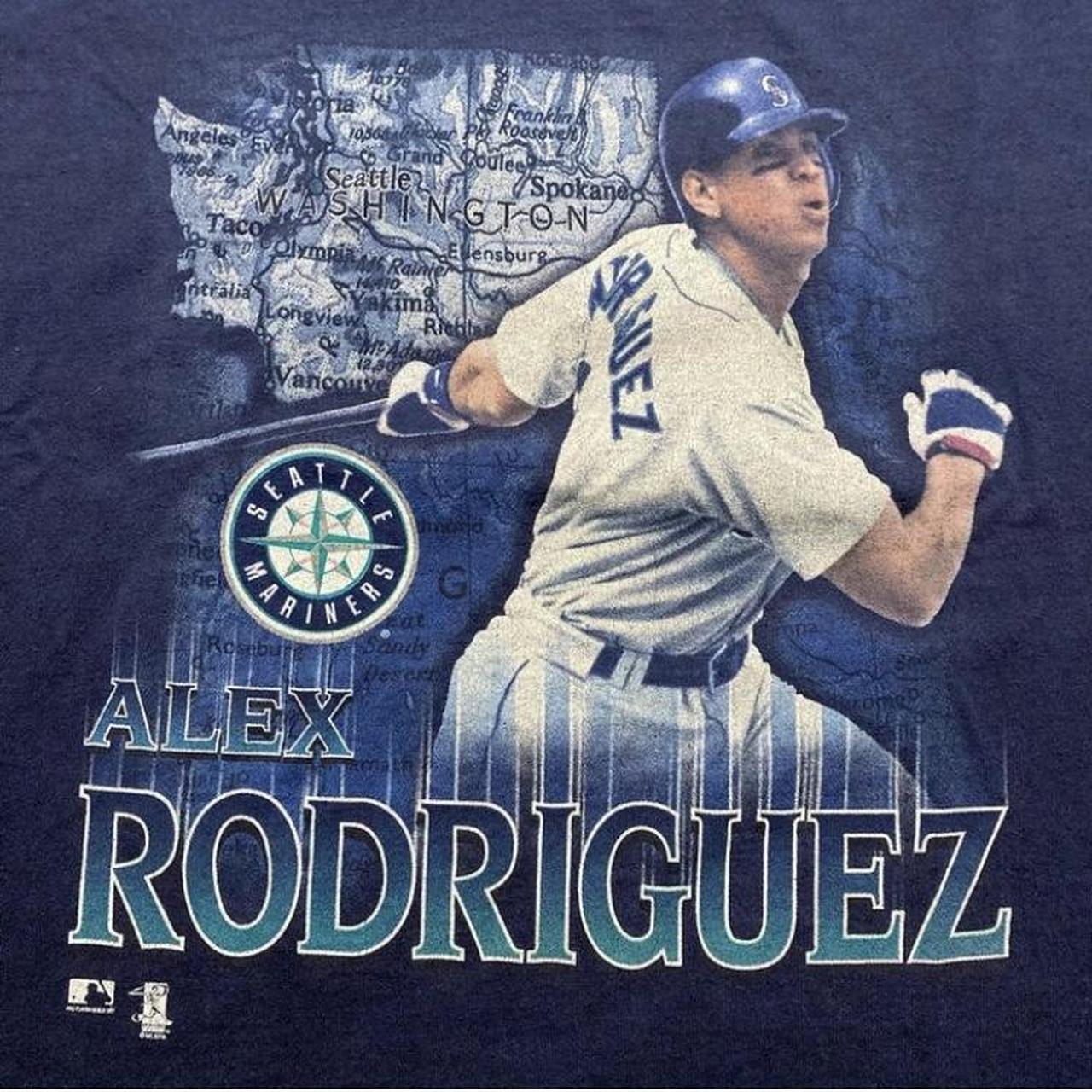 Vintage Seattle Mariners Alex Rodriguez T-Shirt - Depop