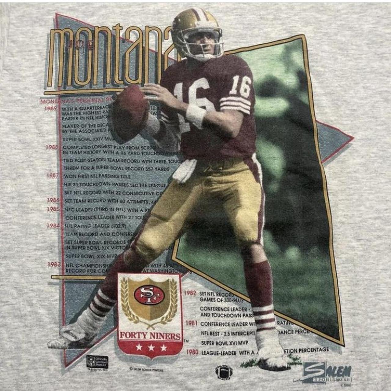 San Francisco 49ers: Joe Montana 1990 Throwback Jersey - Stitched