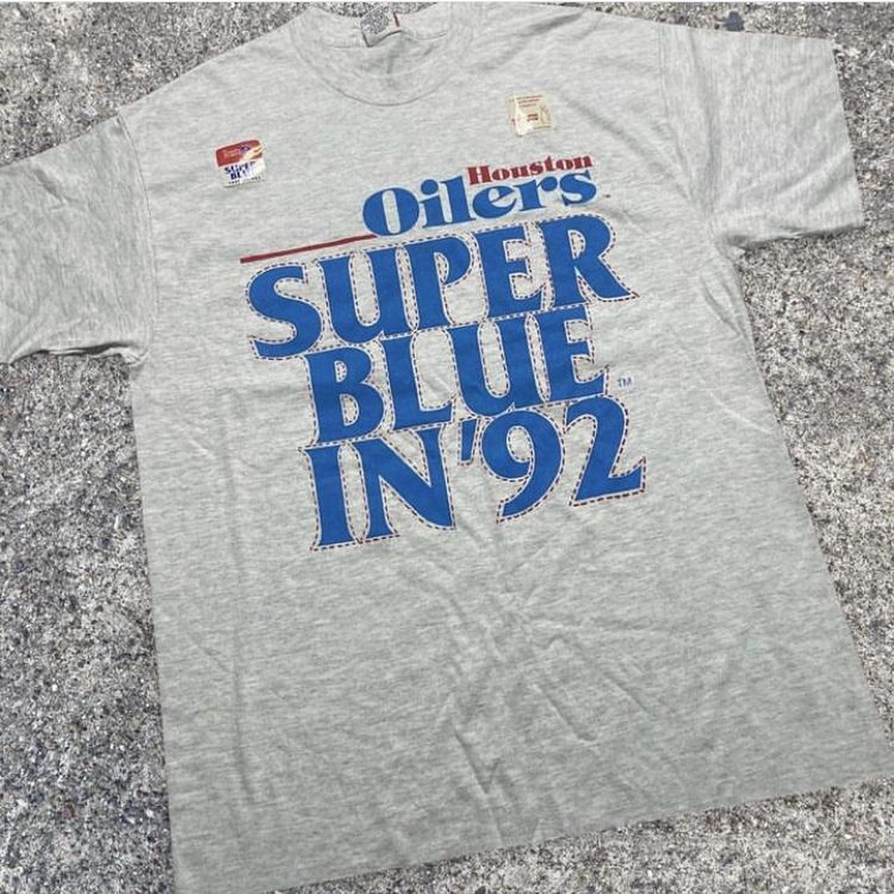 Vintage Houston Oilers Shirt Size: Large fits - Depop