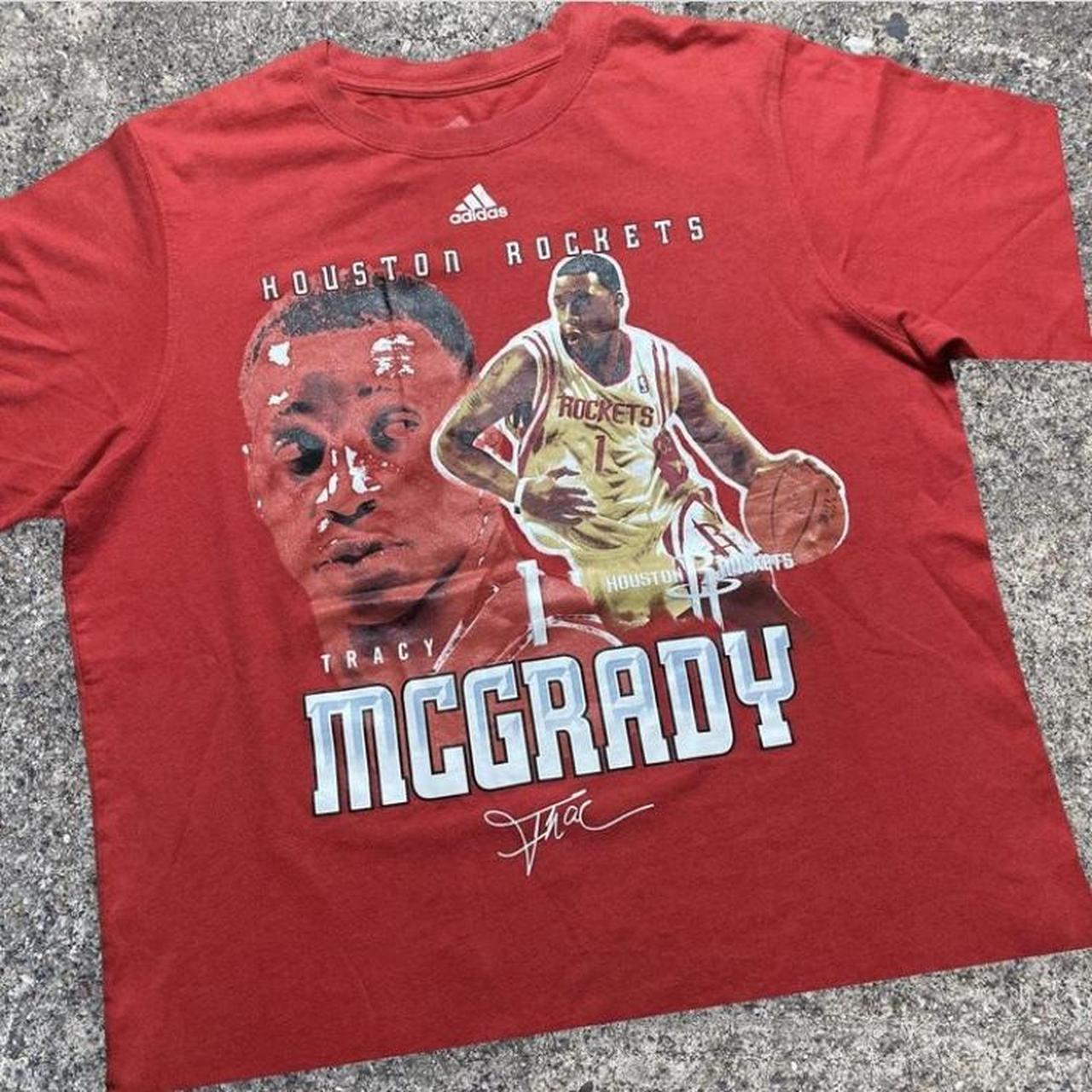 Adidas Houston Rockets Tracy McGrady Red Basketball Jersey Men's Size XL