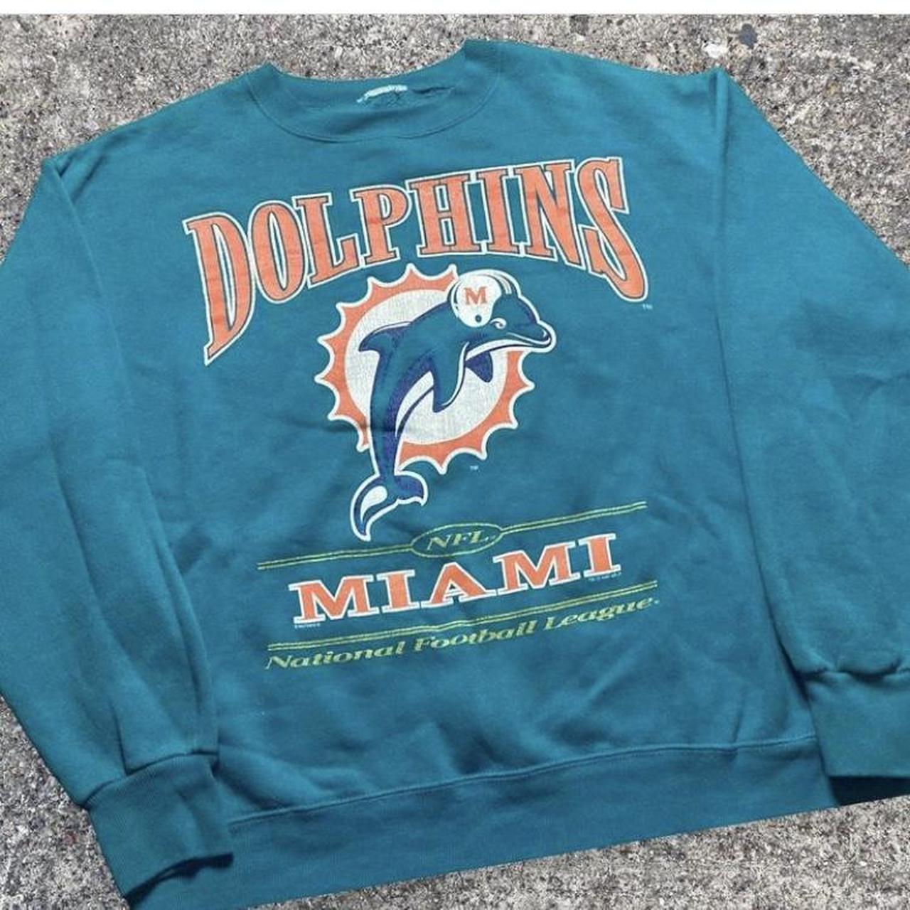 VINTAGE NFL MIAMI DOLPHINS SWEATSHIRT SIZE LARGE