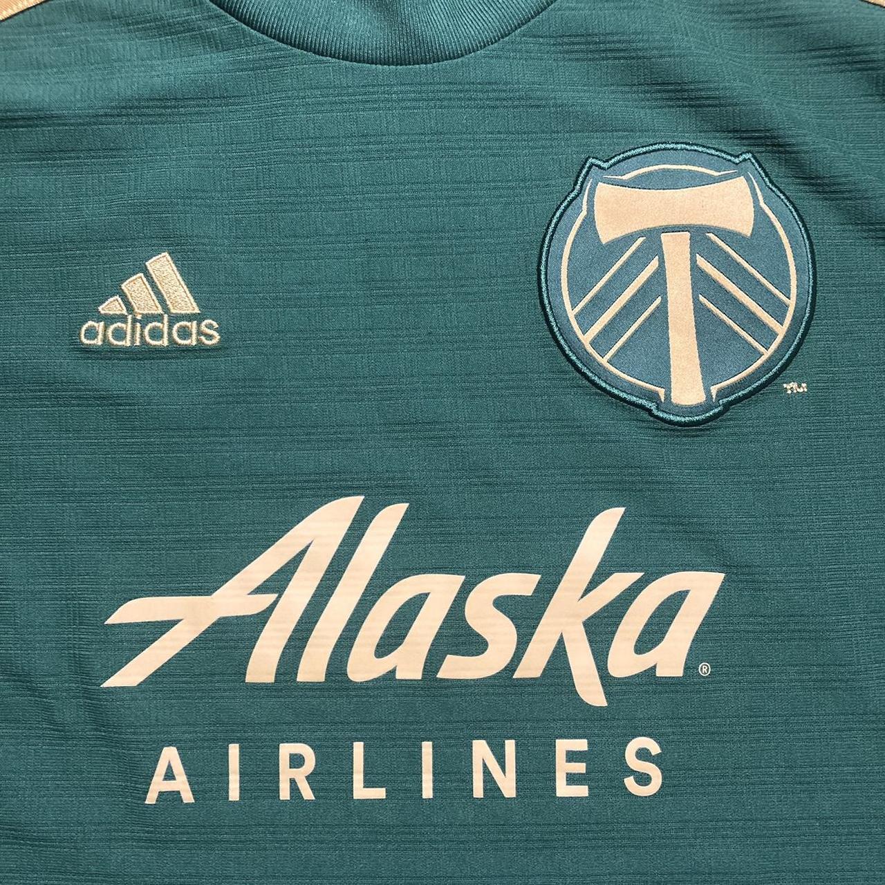 MLS+Portland+Timbers+Alaska+Airlines+adidas+Climalite+2018+Jersey+