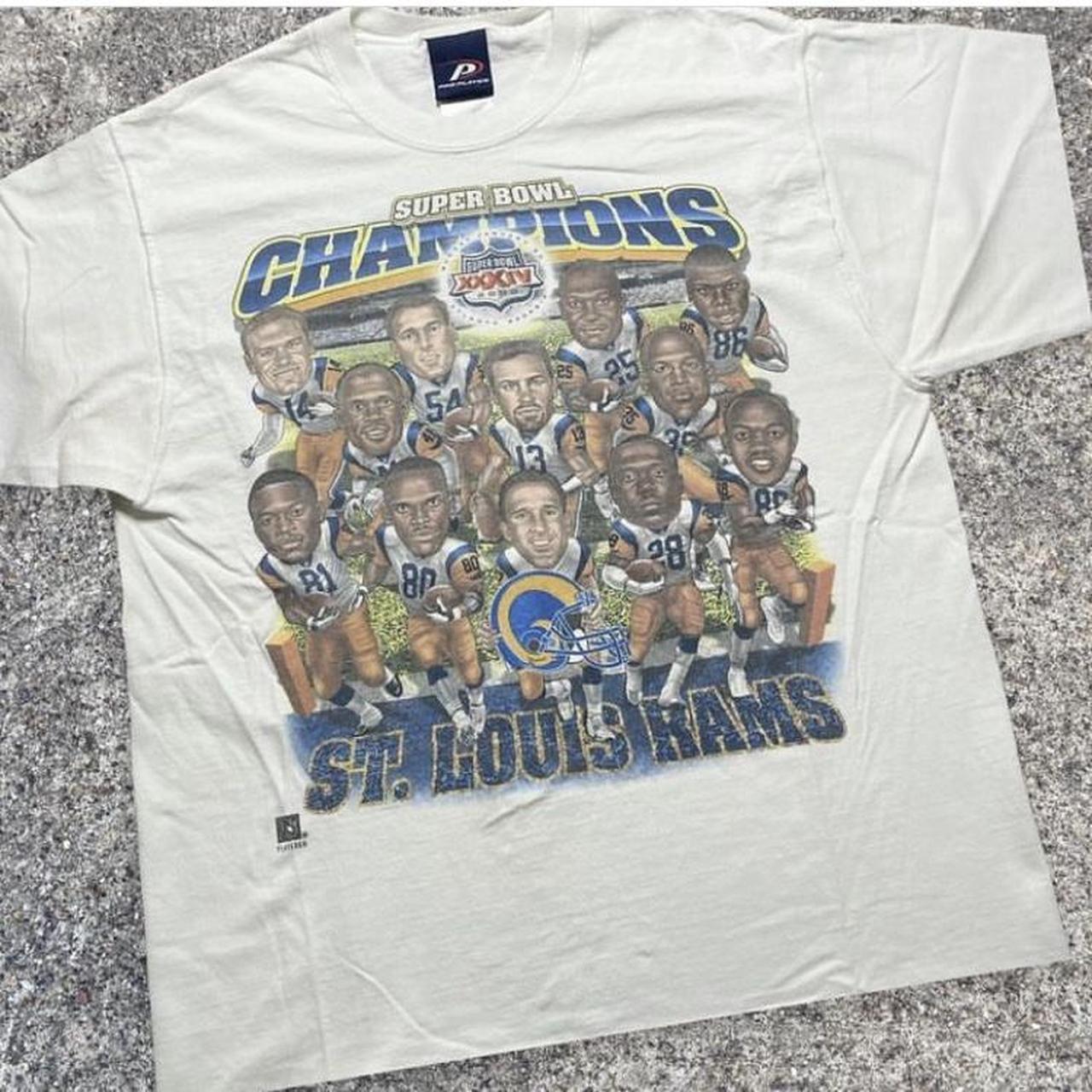 VTG - St. Louis Rams Super Bowl XXXIV Champion SS Shirt Pro Player