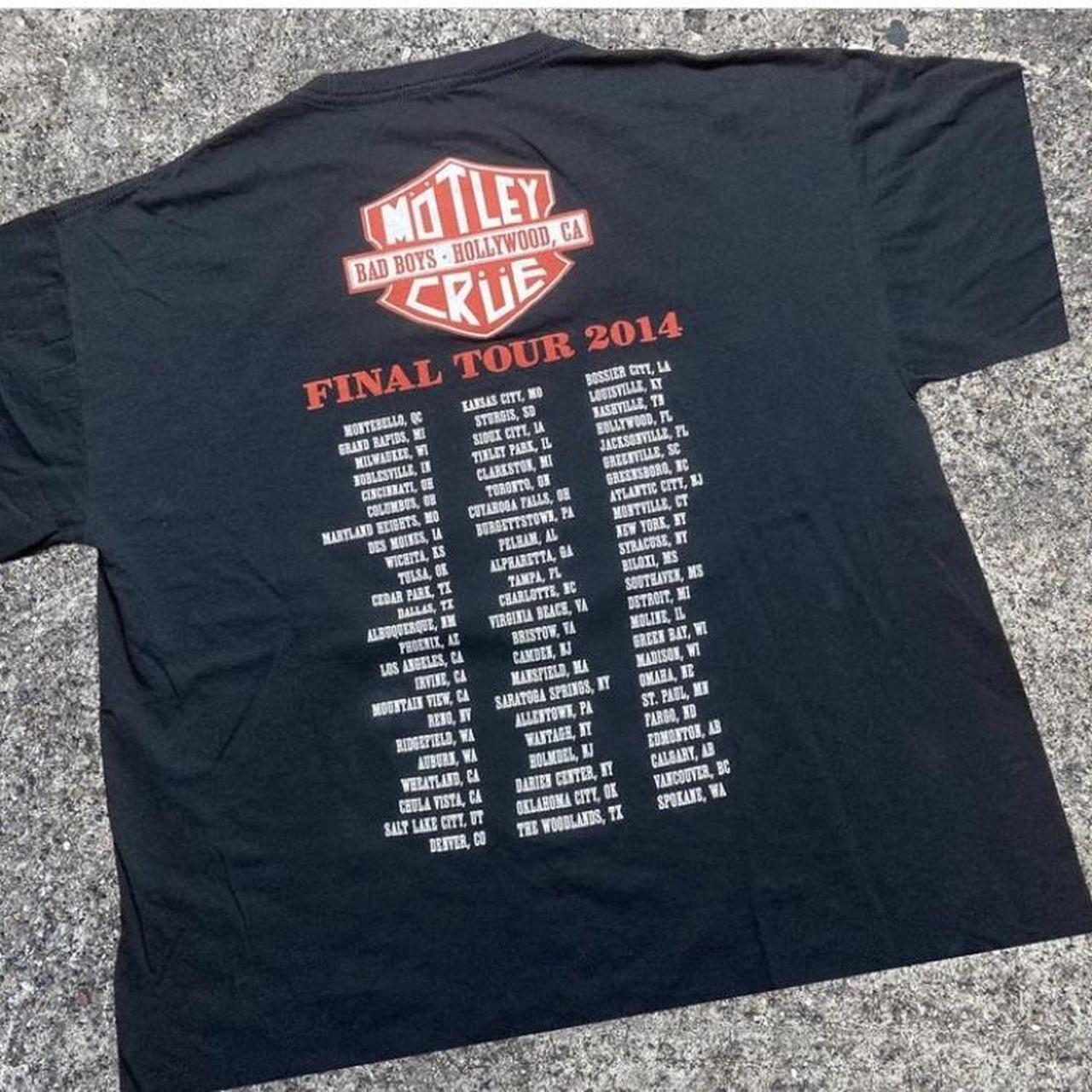 Motley Crue 2014 Final Tour T-Shirt Size L | eBay