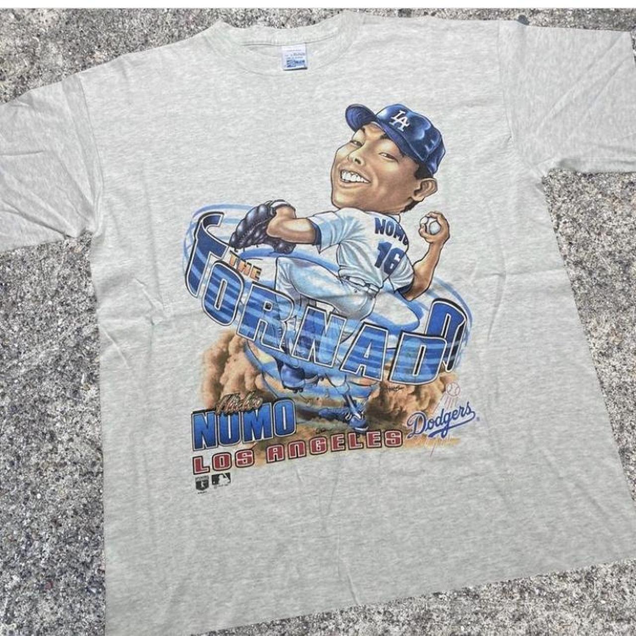 Vintage 1995 Los Angeles Dodgers Hideo Nomo Salem Sportswear T