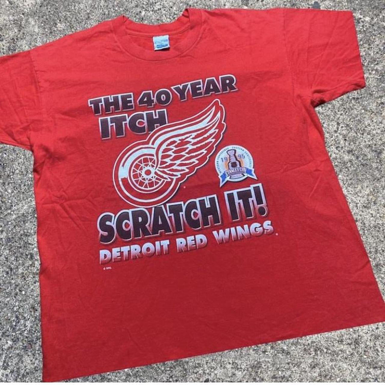 Salem Sportswear, Shirts, Detroit Red Wings Vintage 95 Conference Champs