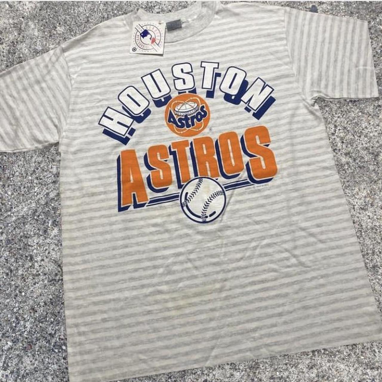 Vintage Houston Astros Jersey Shirt Stitched-on - Depop