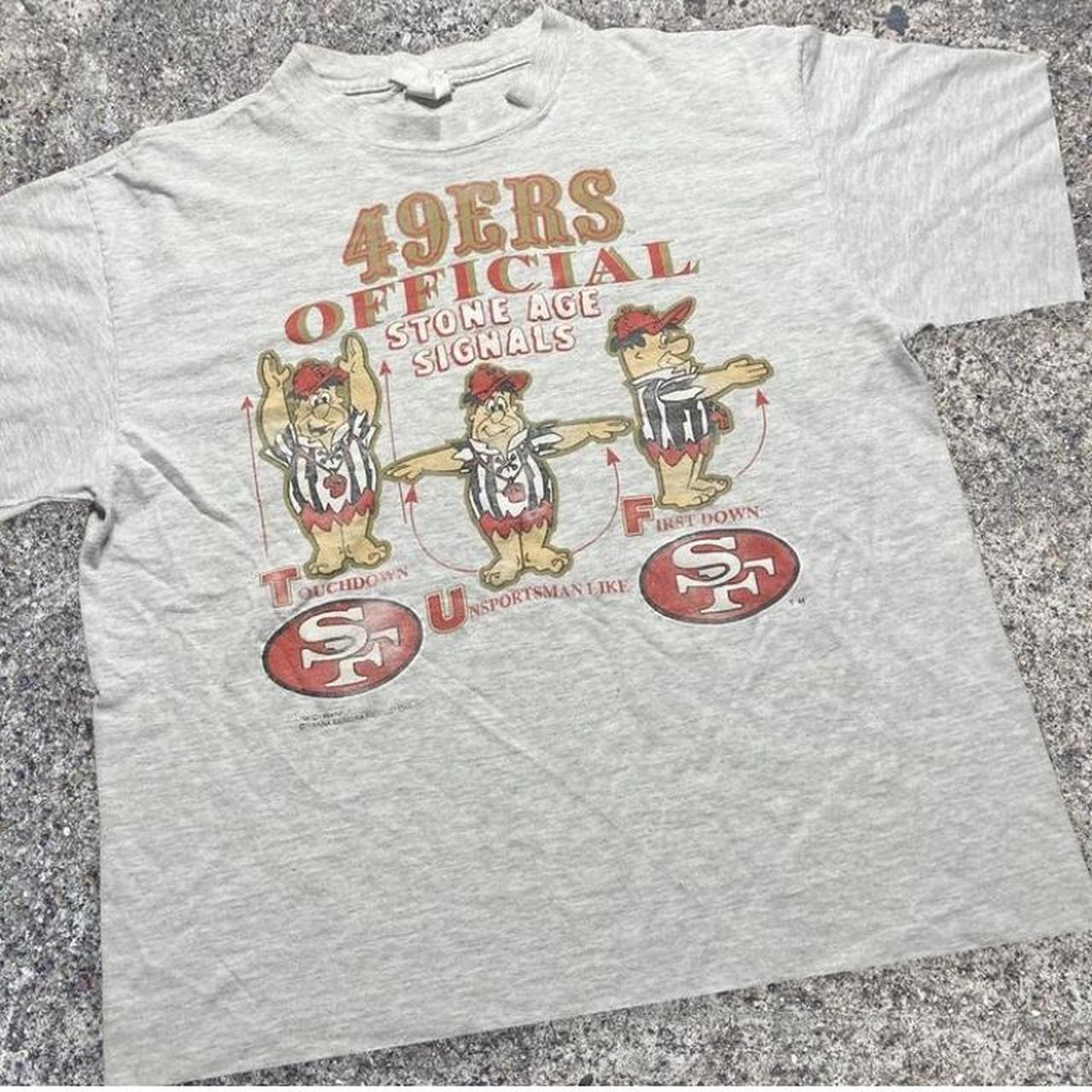 VTG San Francisco 49ers NFL Team Apparel Size L Gray - Depop