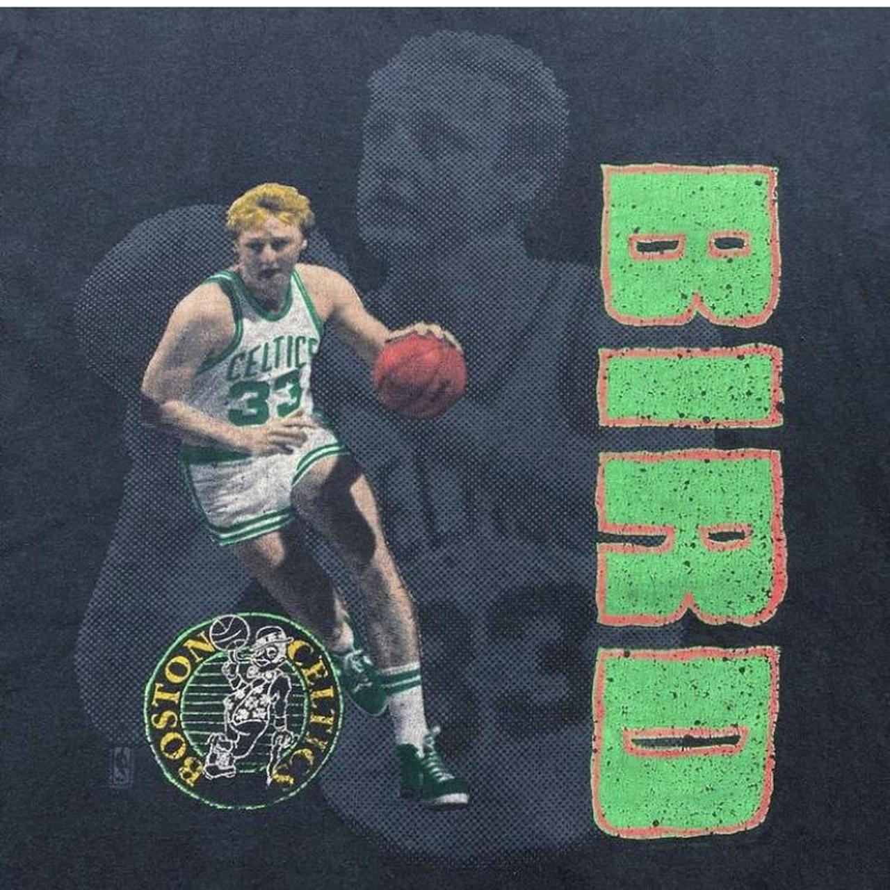 Vintage 90’s Larry Bird deals Boston Celtics Salem T-Shirt Size Medium in Black