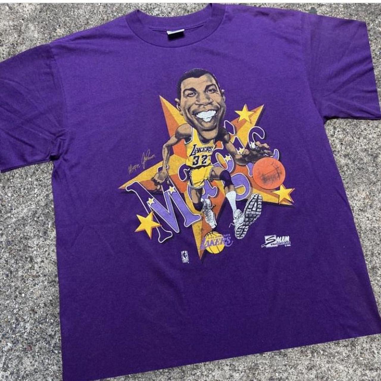 Vintage 1990 Salem Tag Los Angeles Lakers Depop