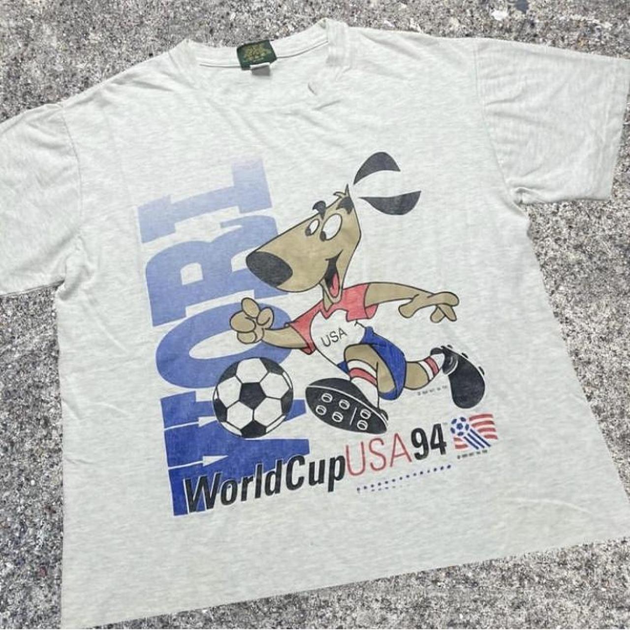 Vintage 1994 World Cup Mascot Team USA Soccer Graphic selling T-Shirt Single Stitch