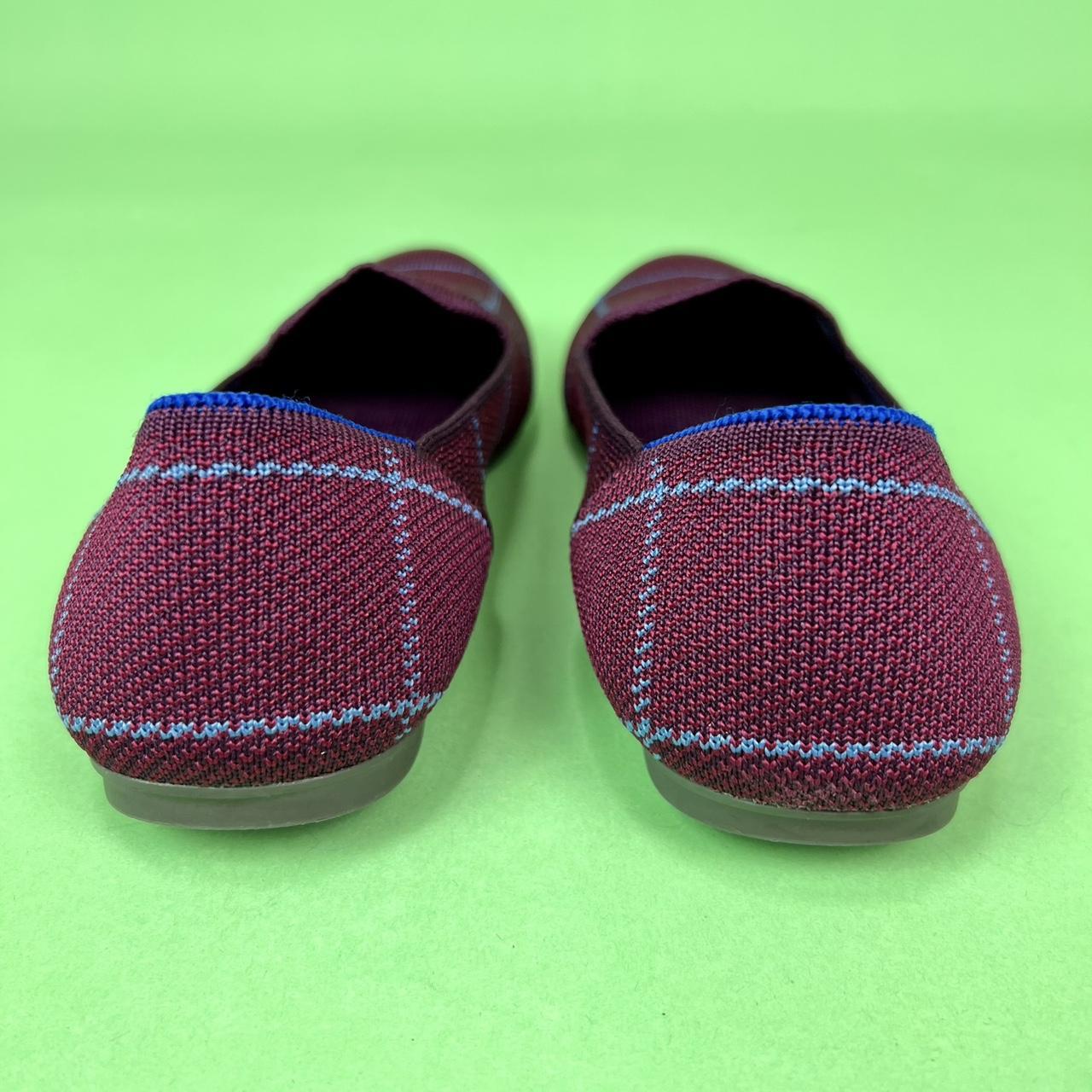 Online Rothy’s Loafer Burgundy Grid 5