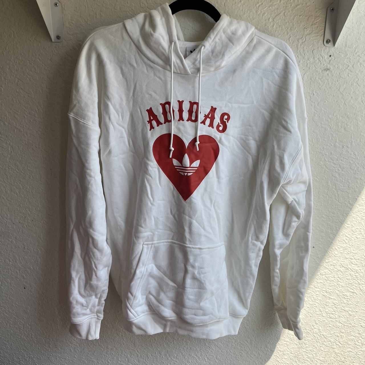 Adidas clearance heart sweatshirt