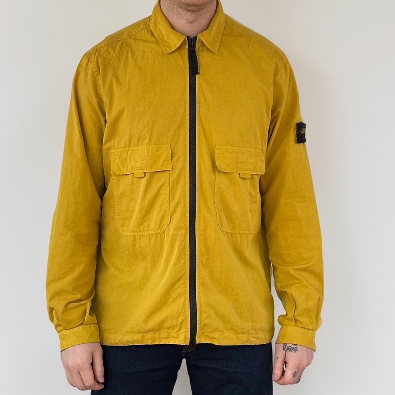 Stone island shop mustard overshirt