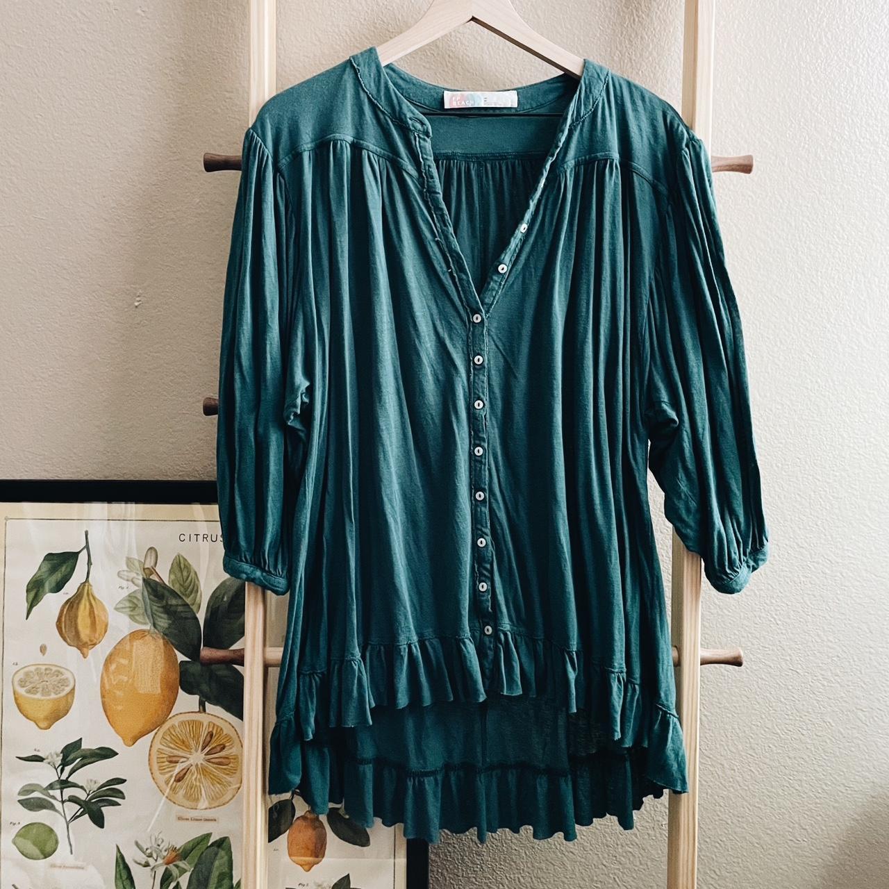 Free People Women's Blouse | Depop