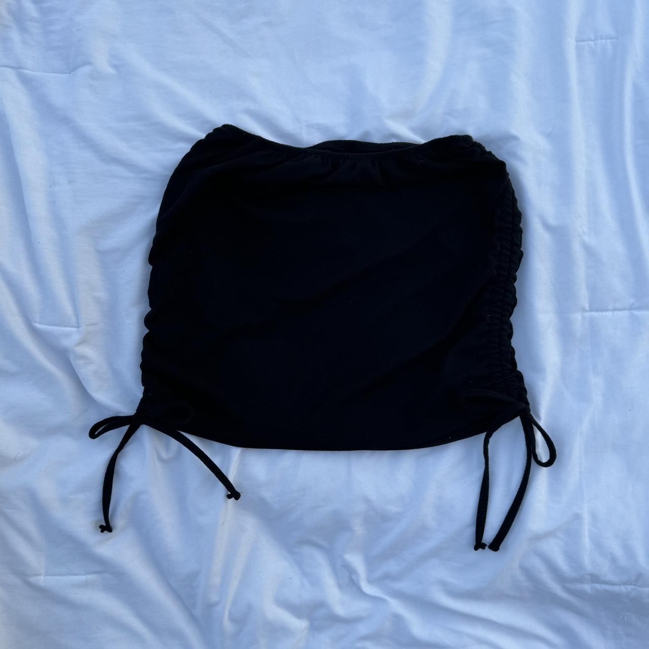 Ruched Drawstring Mini Skirt ⭐️ OS ⭐️ New, Never Worn - Depop