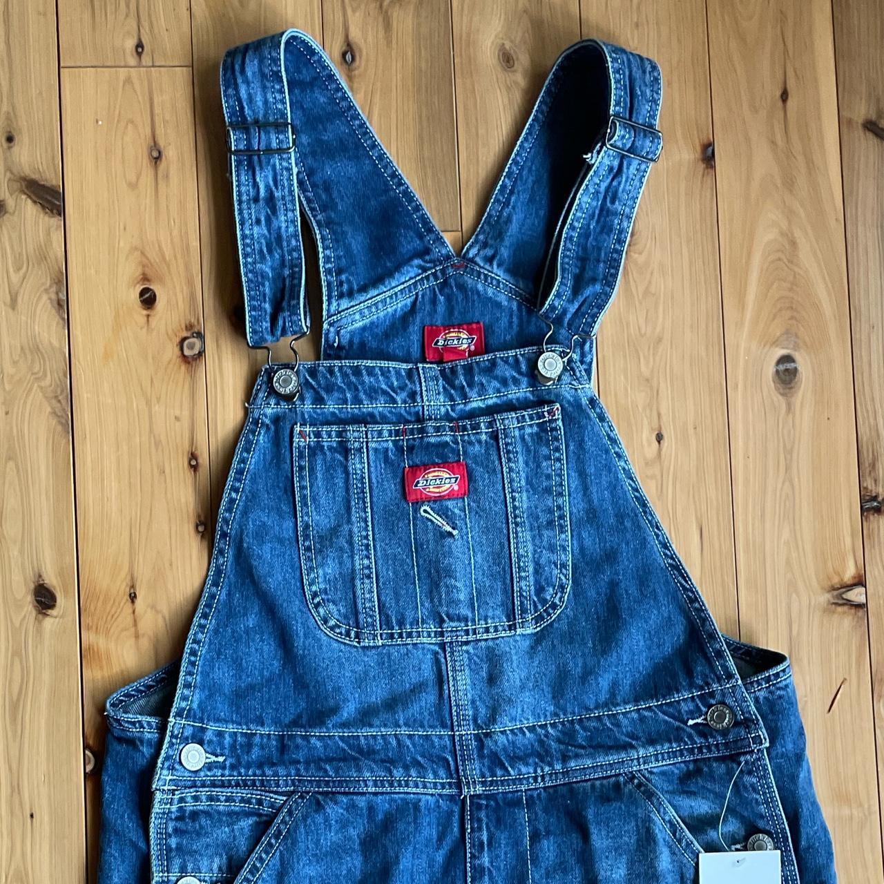 Dickies Women's Blue Dungareesoveralls Depop