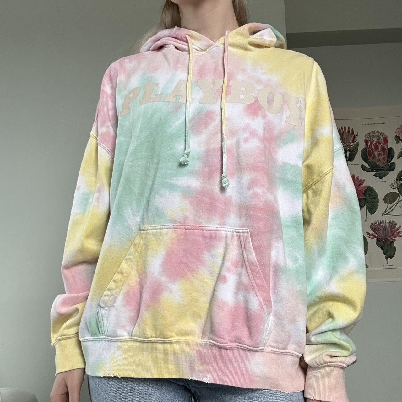Tie dye cotton candy 🍬 PLAYBOY hoodie (by Pacsun) Depop