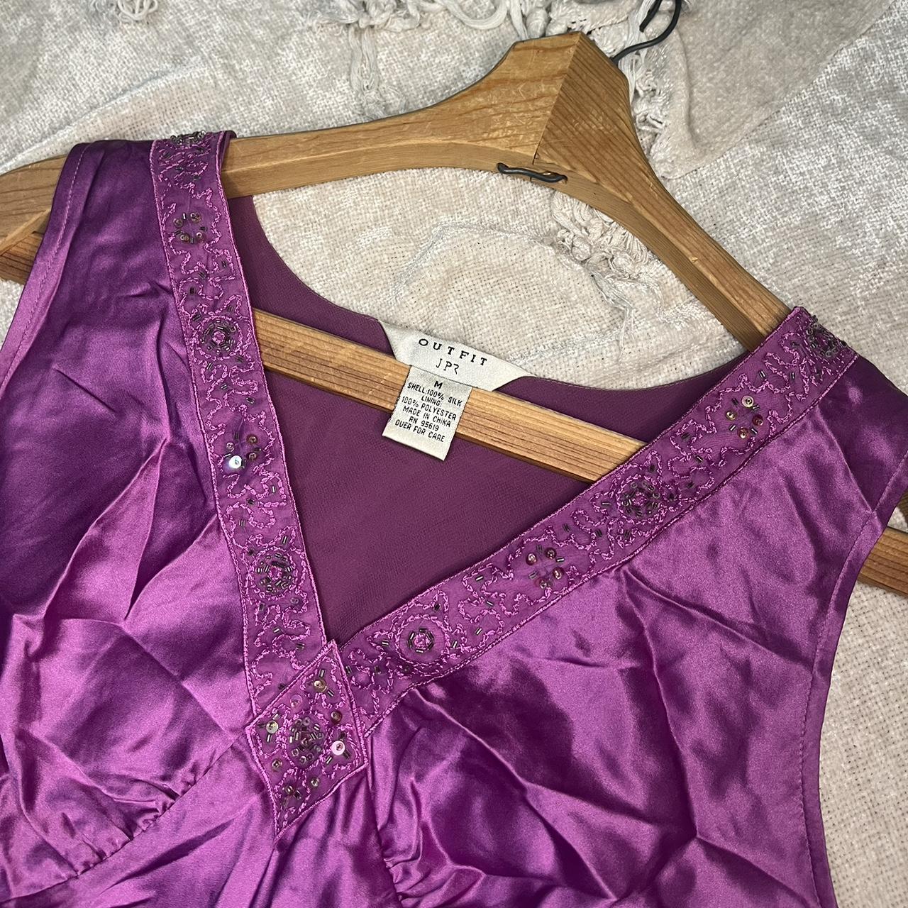 Silk Purple Top / shirt The brand is Outfit JPR.... - Depop