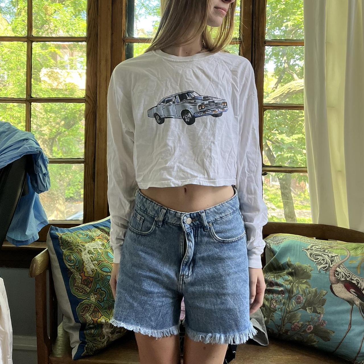 Brandy shirt 🚙 🏁 One size, used once. Crop top &... Depop