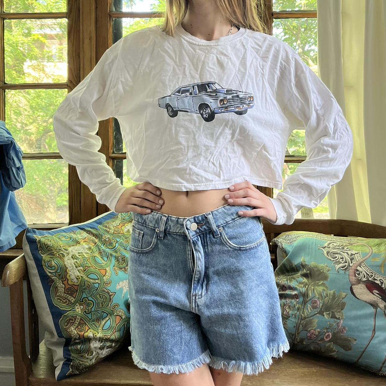 Brandy shirt 🚙 🏁 One size, used once. Crop top &... Depop