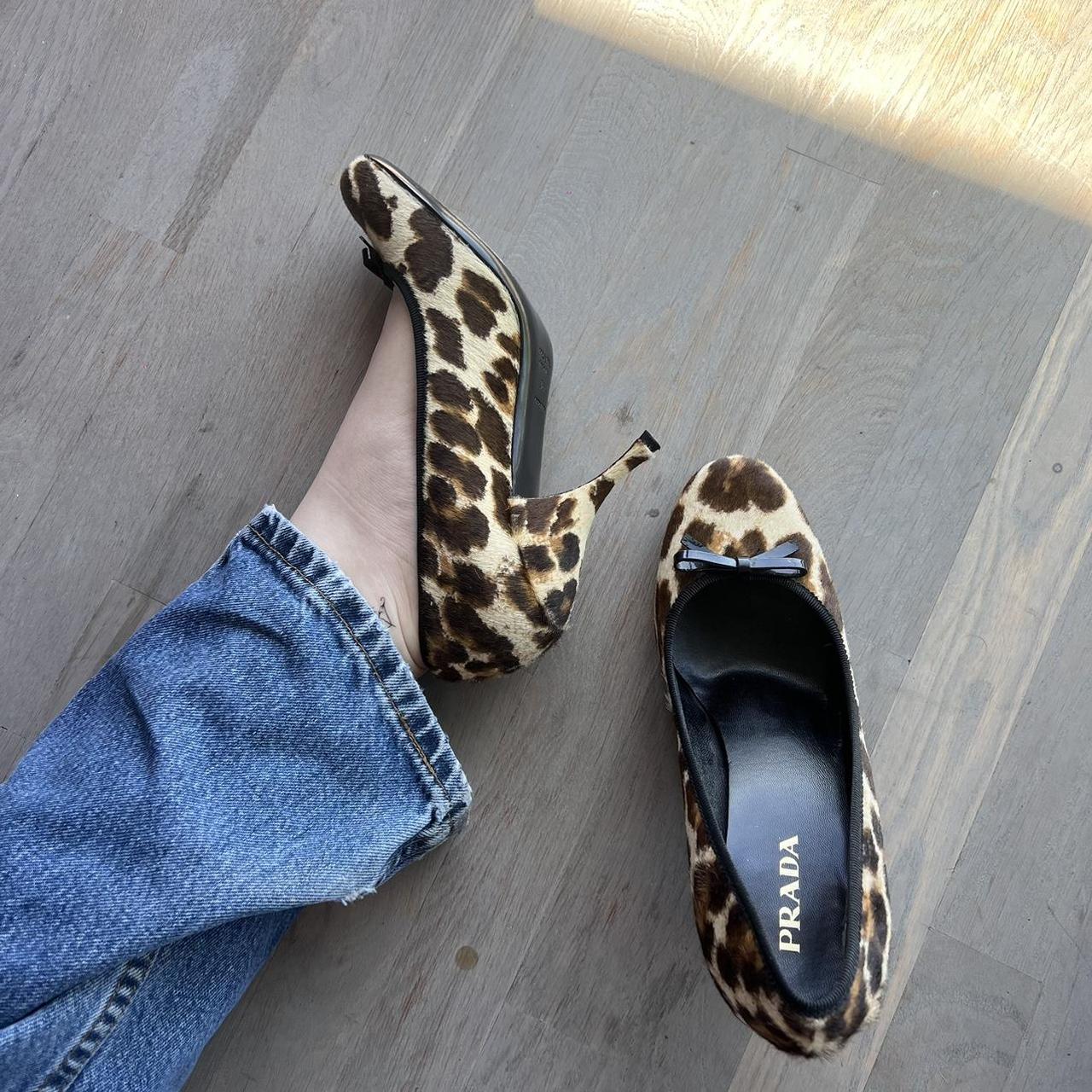 Prada animal discount print shoes