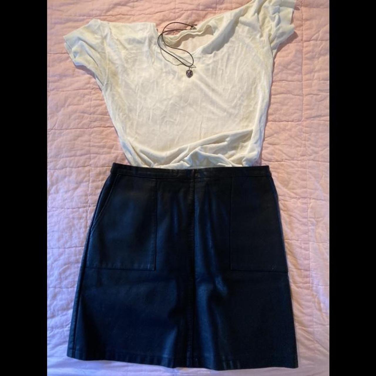 Faux leather 2024 mini skirt matalan