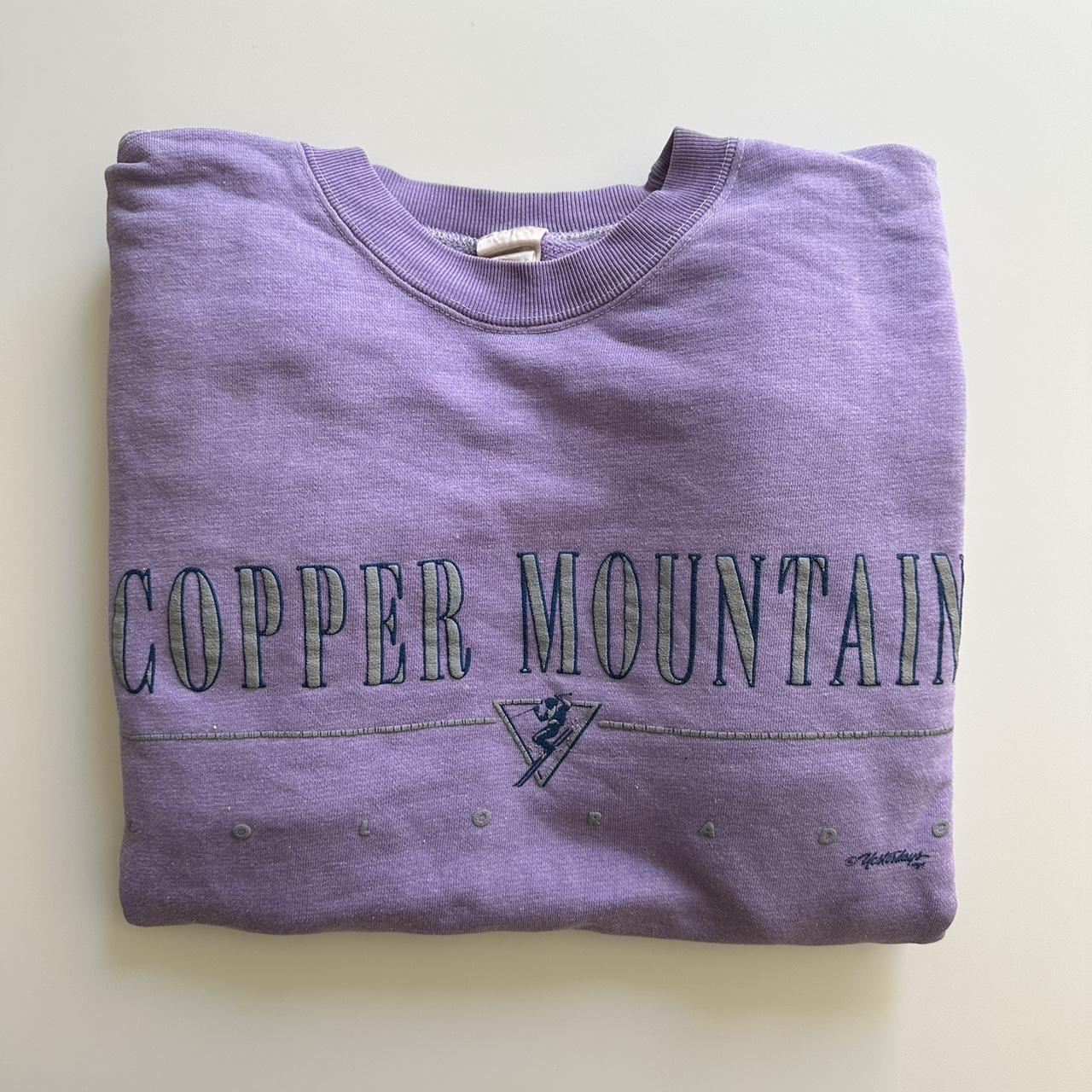 Vintage purple Copper Mountain ski crewneck Depop