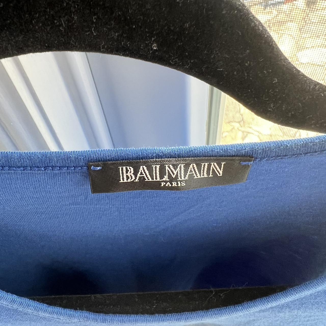 Balmain Women's Blue Vest | Depop