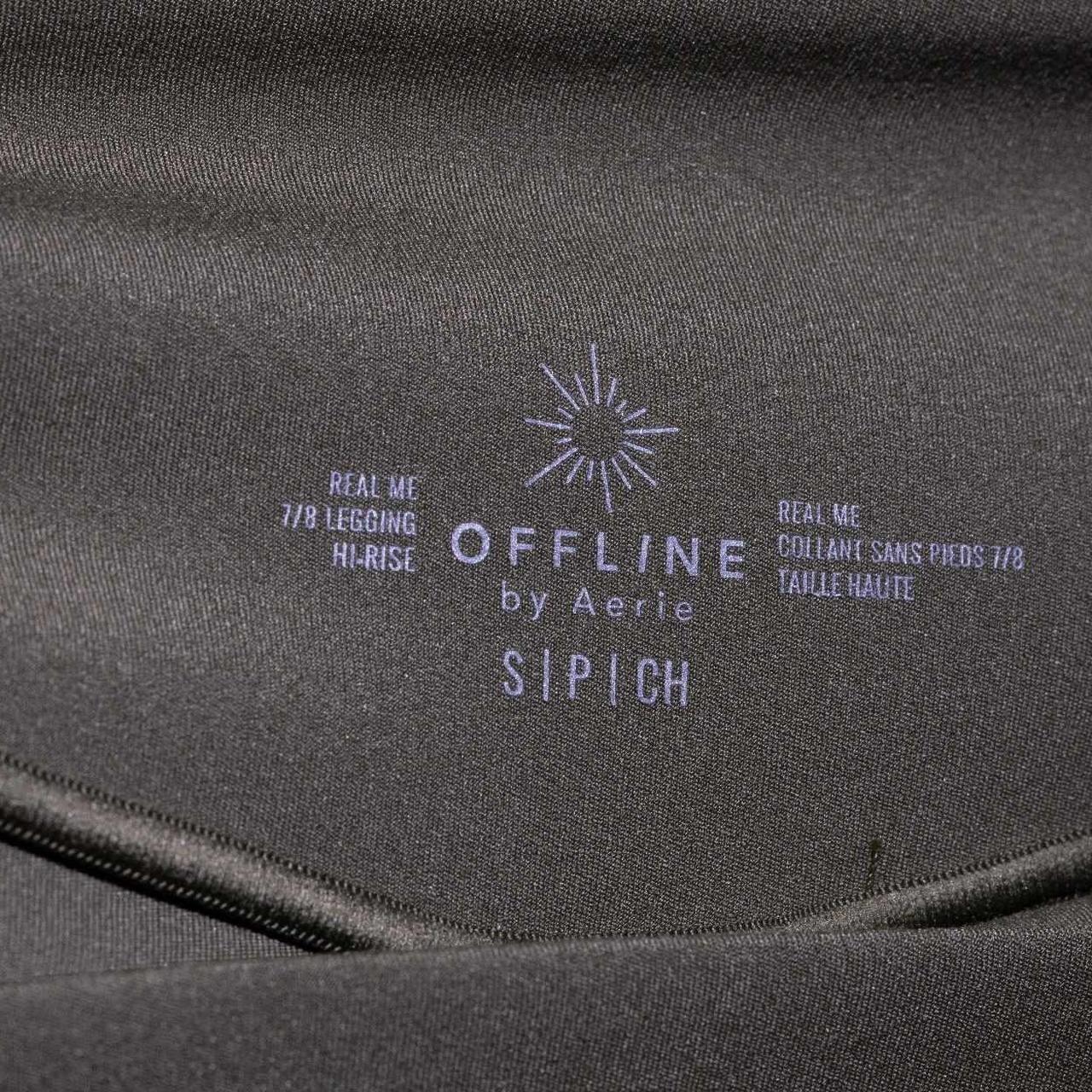 offline by aerie 7/8 length olive green legging - Depop