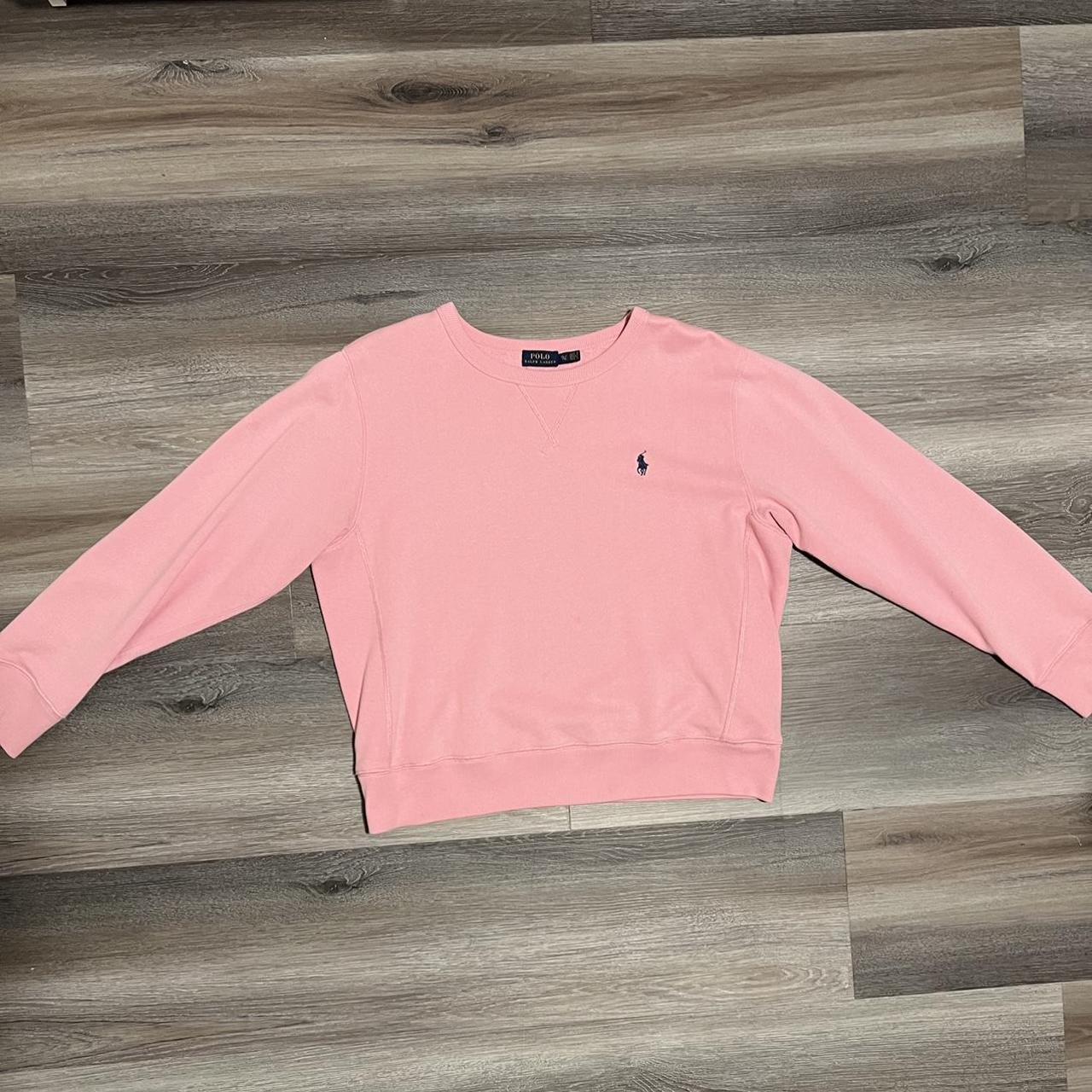 Ralph lauren pink sweatshirt hot sale