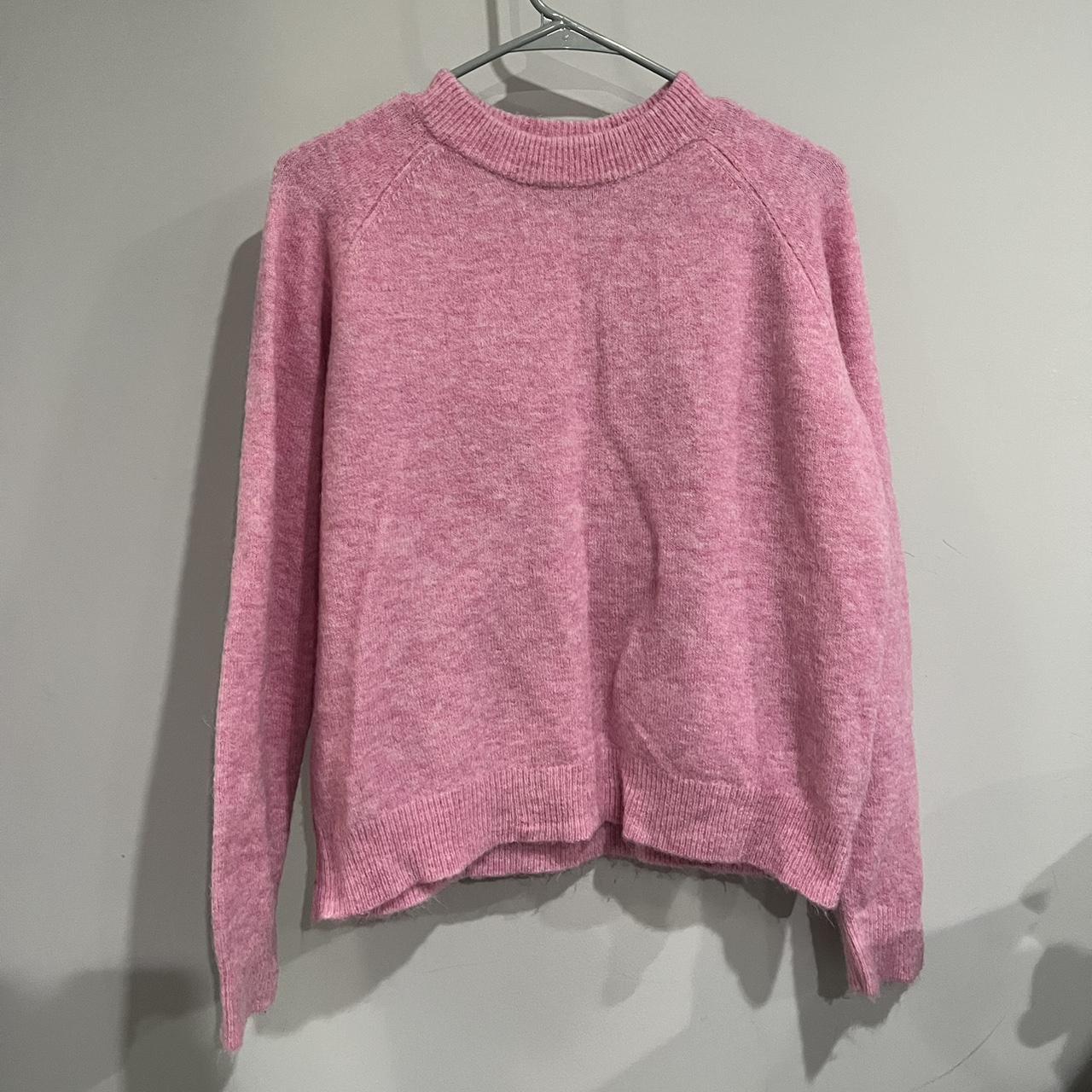 Zara Women's Pink Jumper Depop