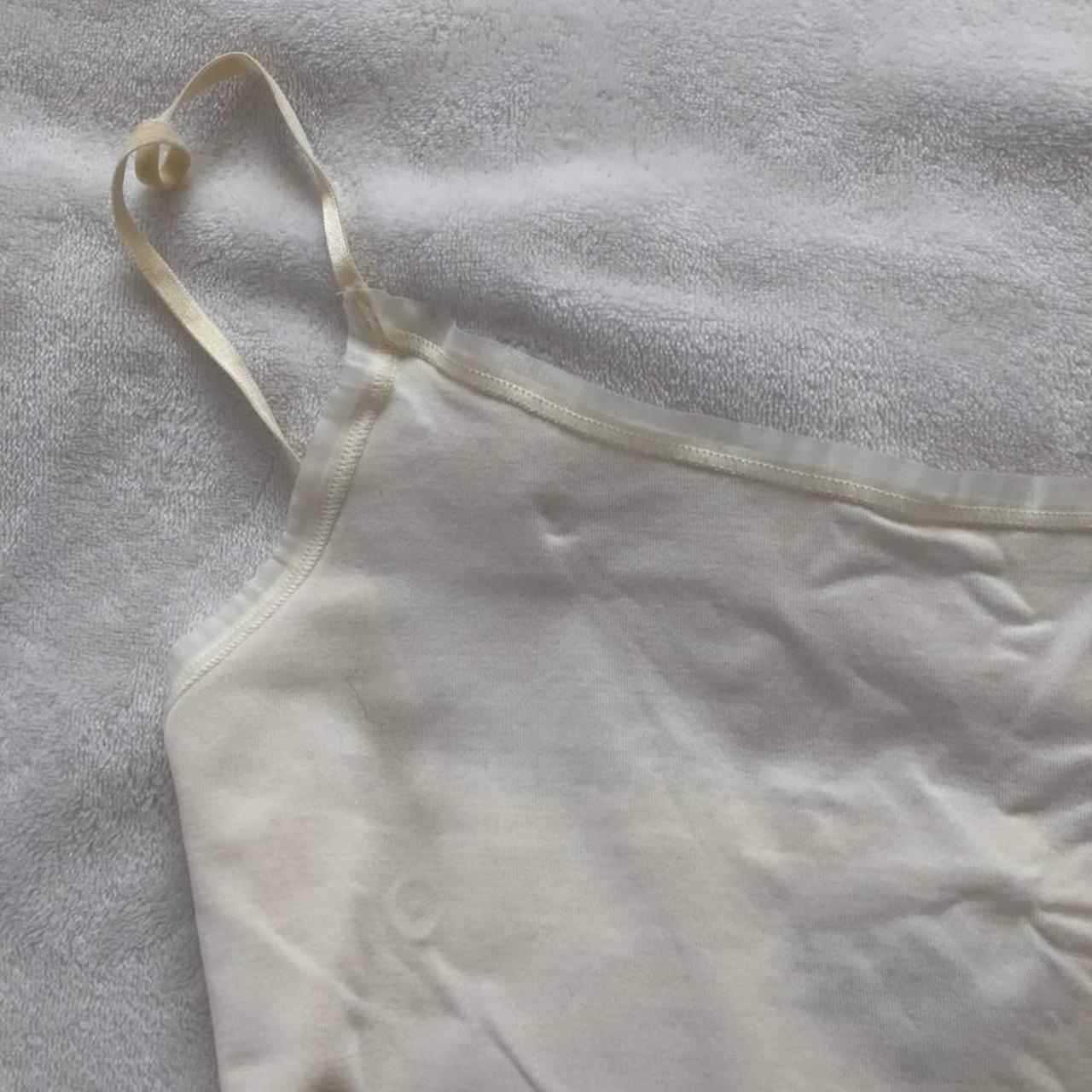 Ann Taylor Women's Cream and White Vest-undershirts | Depop