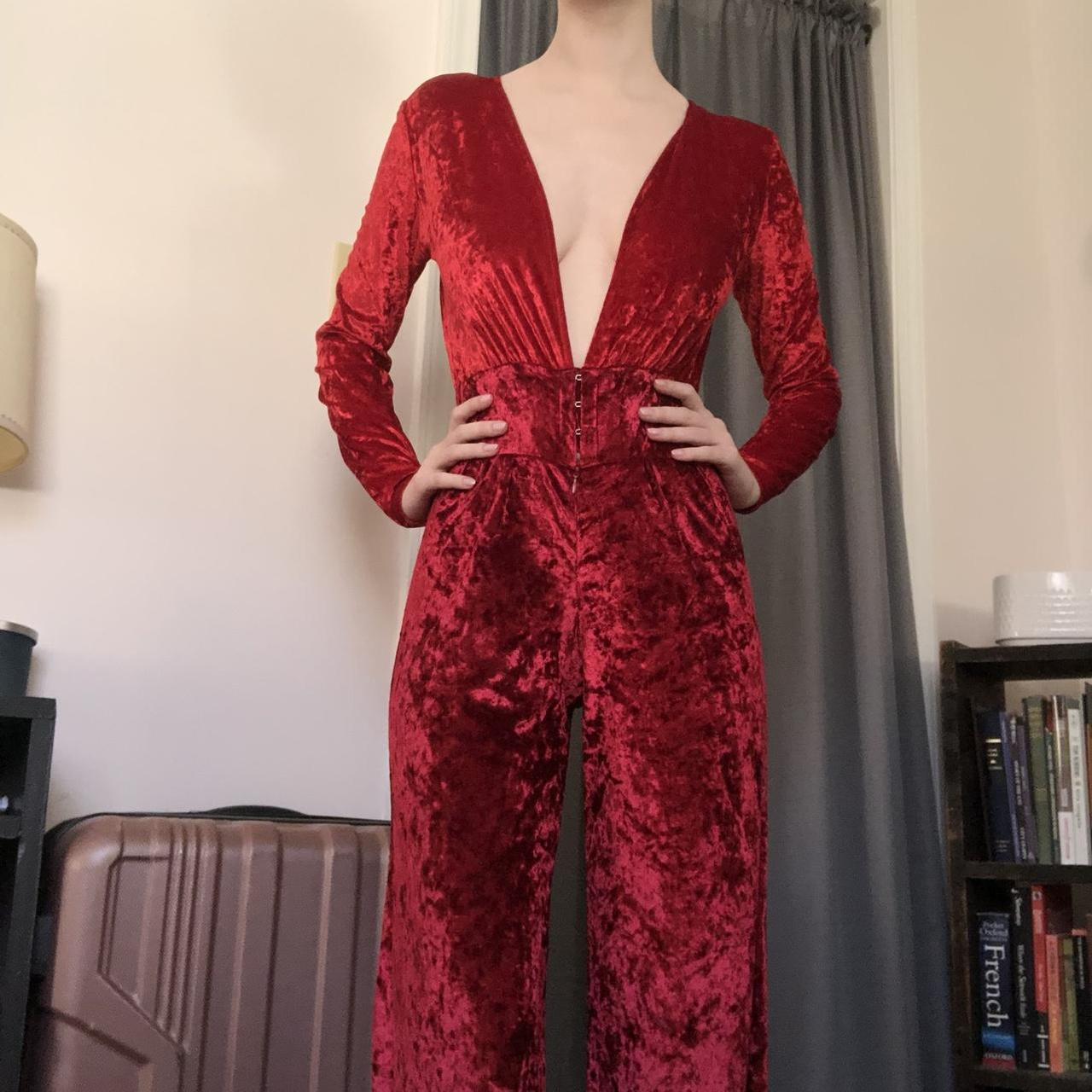 Super cute 70s disco inspired deep plunging