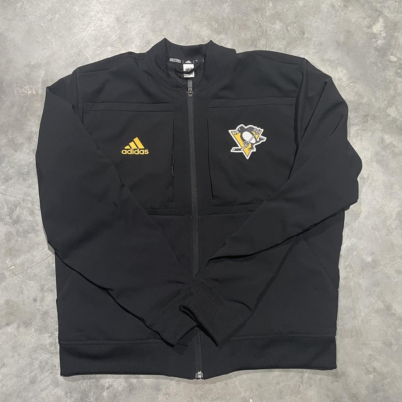 Adidas Men's Black and Yellow Jacket Depop