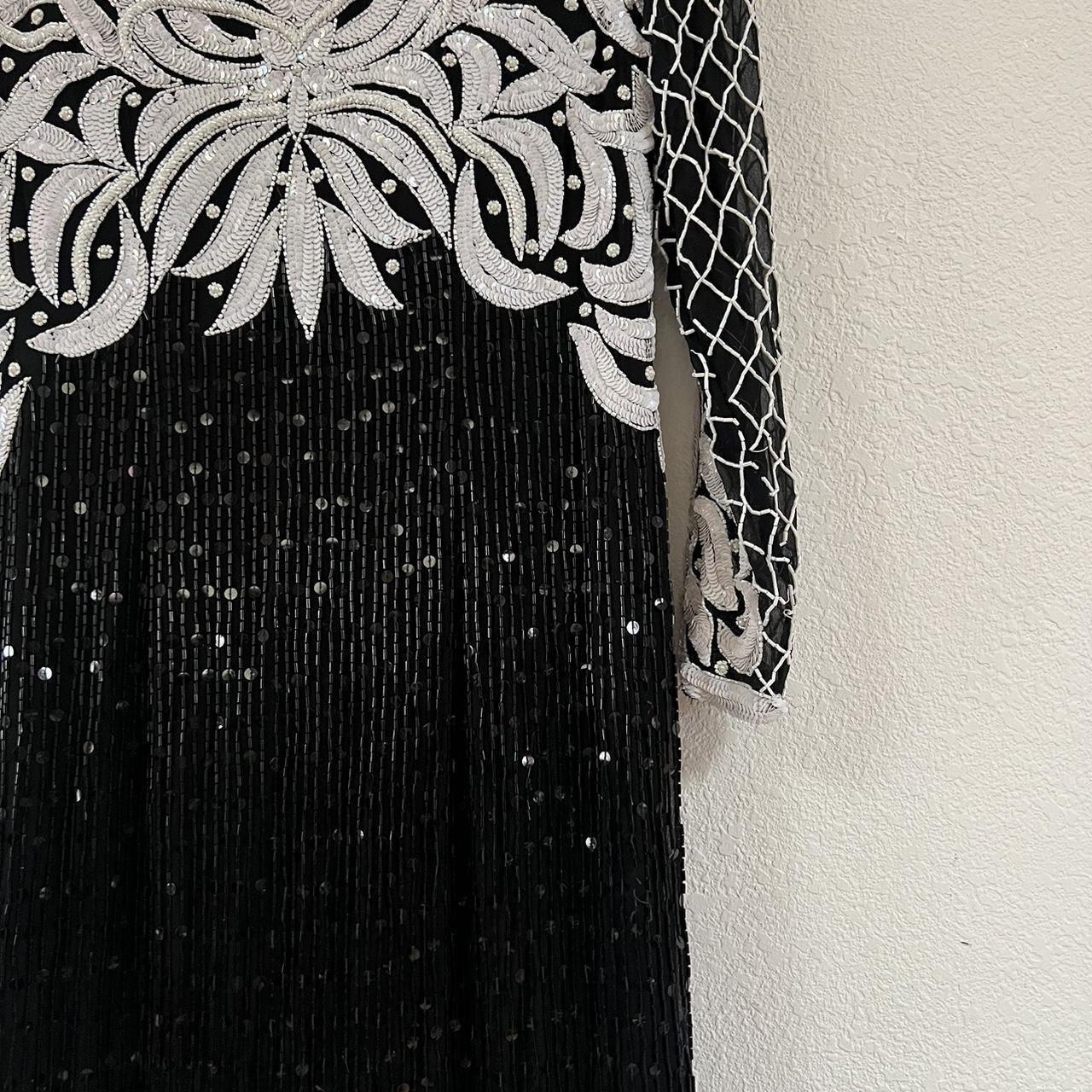 Stunning long sleeve knee length/mini glitter | Depop