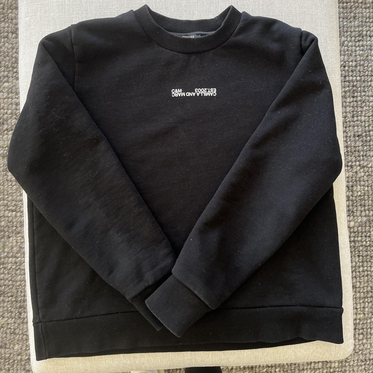 Camilla and Marc Black Crewneck Excellent condition - Depop