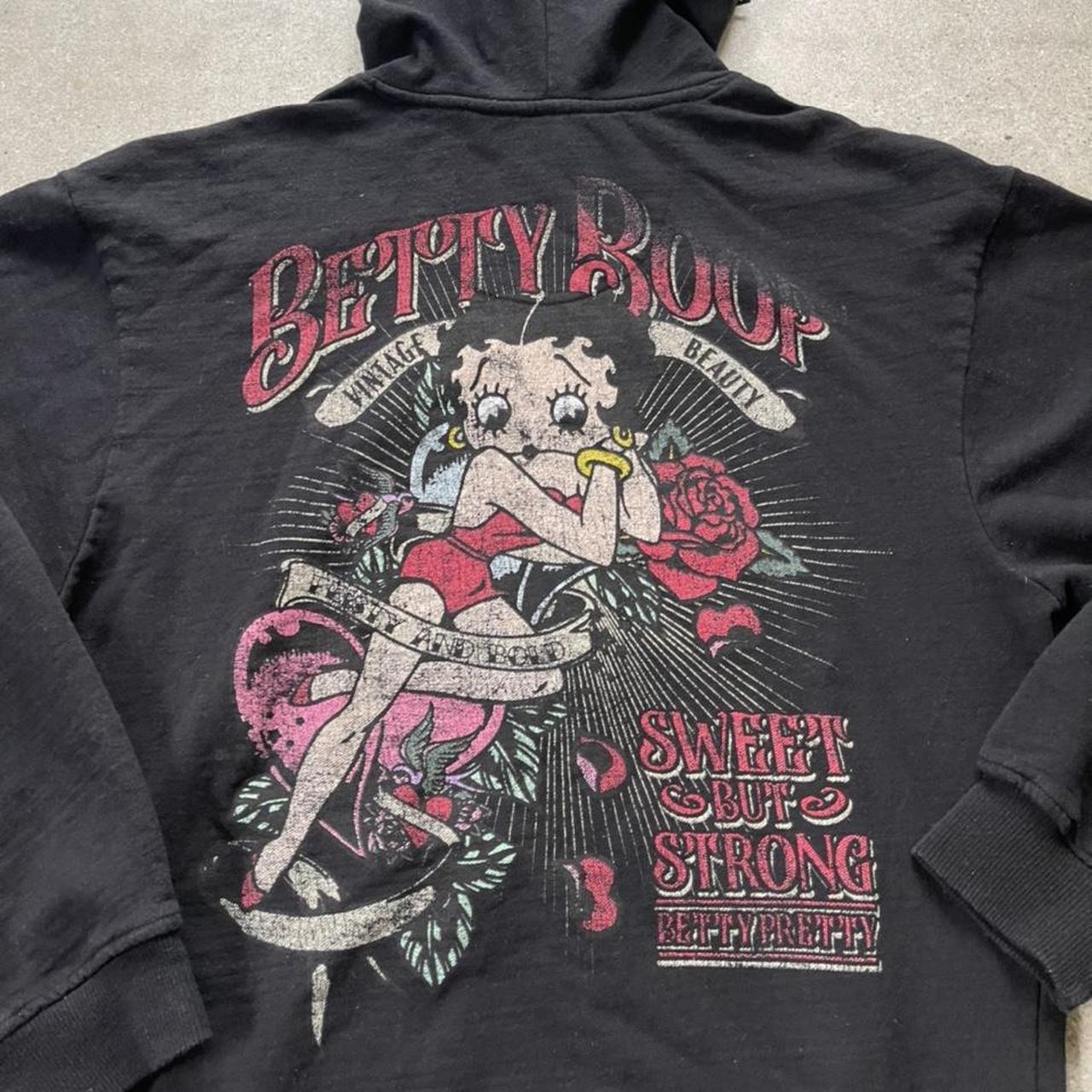 Sick Betty Boop hoodie. Size large. No rips or... - Depop