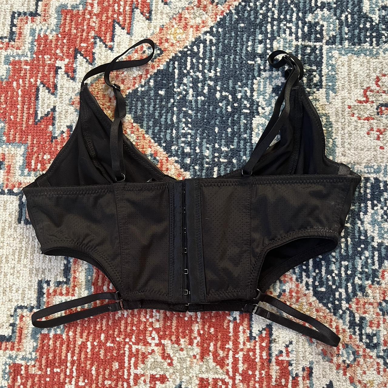 Black corset top, size Small - Depop